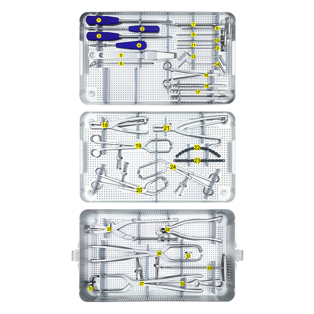 Pelvic Reconstruction Plate Instrument Set 4200-08